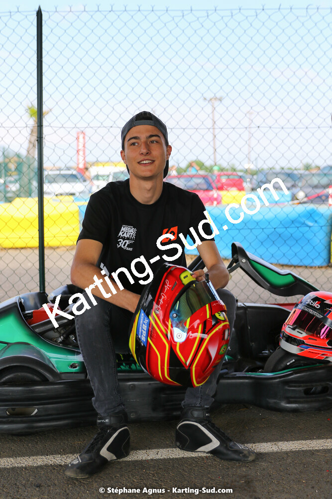 08/05/2022 : Un baquet pour Adrien à Megakart Vias (Photos Stéphane Agnus) 2022 — karting
