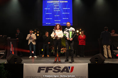 Patricia FARGUES — 15/01/2023 : Remise des Prix de la Ligue du Sport Automobile Occitanie Pyrénées à Albi (photos Stéphane Agnus) 2023 — karting
