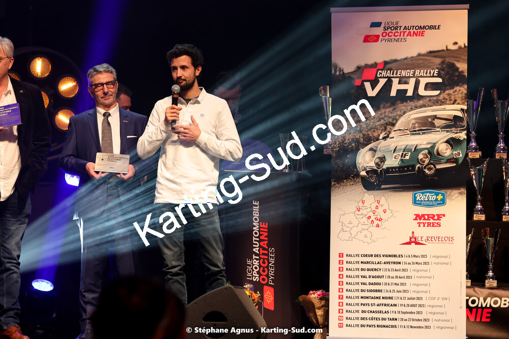 Michel VERGNES — 15/01/2023 : Remise des Prix de la Ligue du Sport Automobile Occitanie Pyrénées à Albi (photos Stéphane Agnus) 2023 — karting