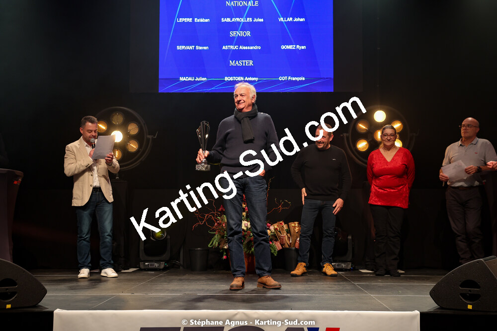 Eric MASSAT, Patricia FARGUES — 15/01/2023 : Remise des Prix de la Ligue du Sport Automobile Occitanie Pyrénées à Albi (photos Stéphane Agnus) 2023 — karting