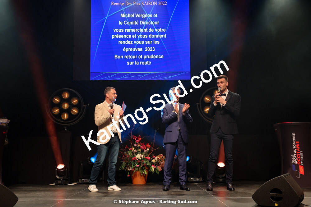 Michel VERGNES — 15/01/2023 : Remise des Prix de la Ligue du Sport Automobile Occitanie Pyrénées à Albi (photos Stéphane Agnus) 2023 — karting