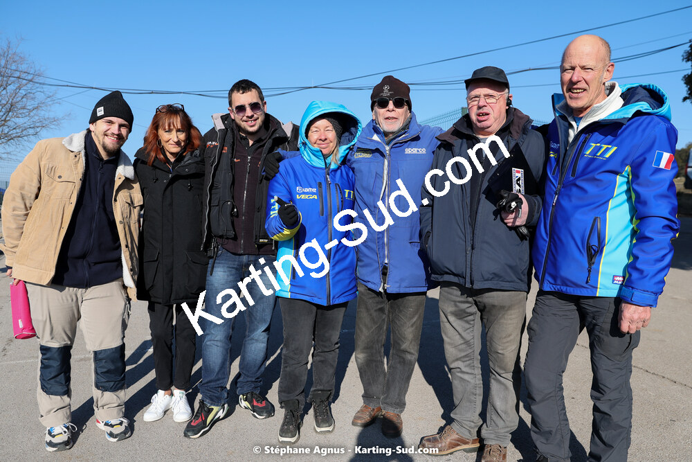 Dominique TIERCELIN, Georges NOTO, Jeff REMY et 3 autres — 12/02/2023 : Les Rencontres Elceka Printemps à Grabels (photos Stéphane Agnus) 2023 — karting