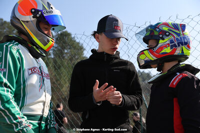 Andy DIAZ, Jean-Rémy DUPUY, Loris CABIROU — 04 & 05/03/2023 : 1ère manche du Championnat du Sud à Alès (photos Stéphane Agnus) 2023 — karting