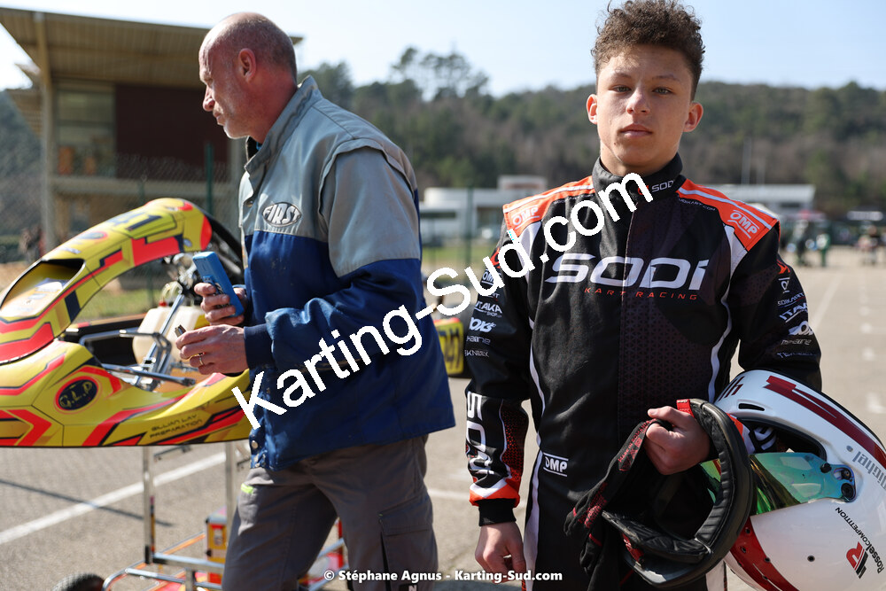 Louka MICHEL — 04 & 05/03/2023 : 1ère manche du Championnat du Sud à Alès (photos Stéphane Agnus) 2023 — karting