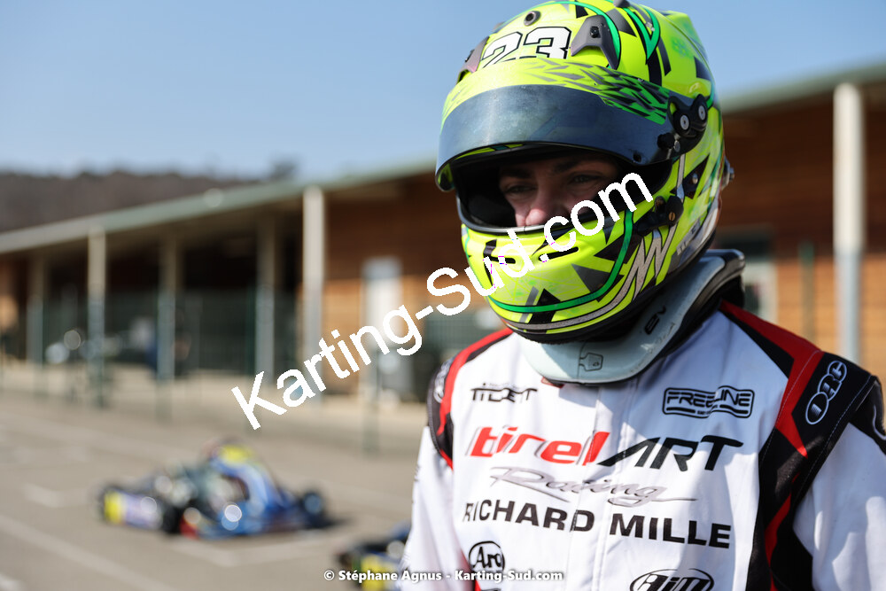 Sacha CATALA — 04 & 05/03/2023 : 1ère manche du Championnat du Sud à Alès (photos Stéphane Agnus) 2023 — karting