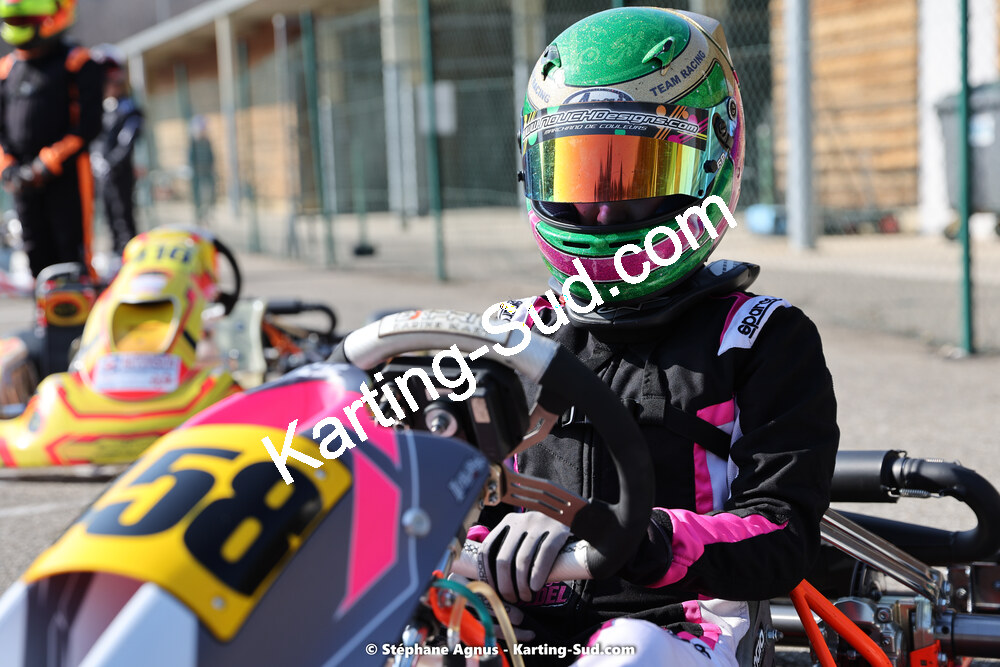 Sheylis VEDEL — 04 & 05/03/2023 : 1ère manche du Championnat du Sud à Alès (photos Stéphane Agnus) 2023 — karting