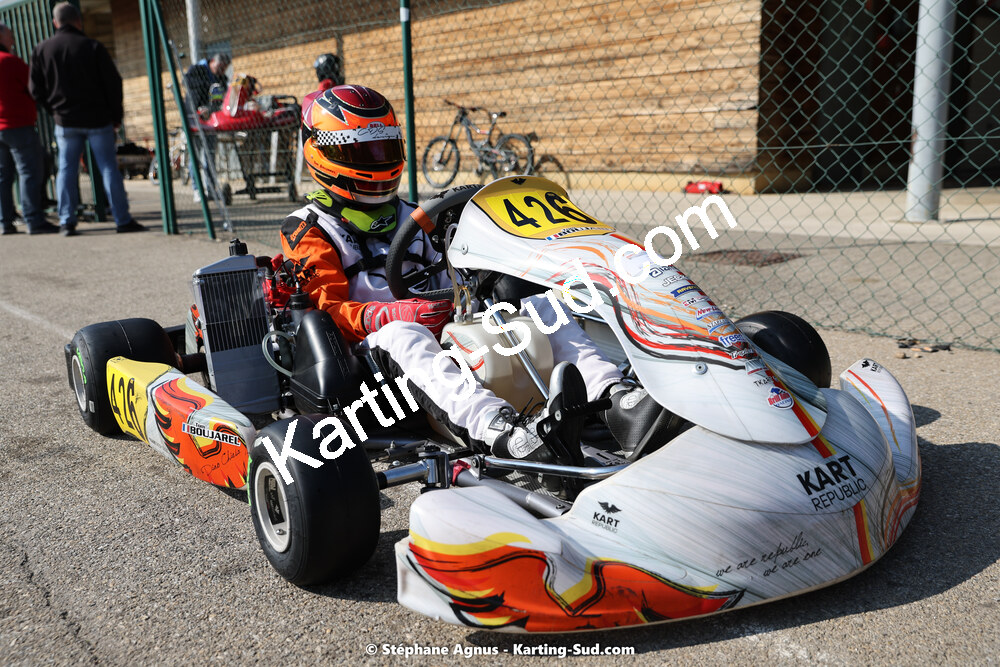 Tom BOUJAREL — 04 & 05/03/2023 : 1ère manche du Championnat du Sud à Alès (photos Stéphane Agnus) 2023 — karting