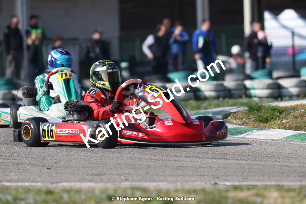 Paul GLEIZE — 04 & 05/03/2023 : 1ère manche du Championnat du Sud à Alès (photos Stéphane Agnus) 2023 — karting