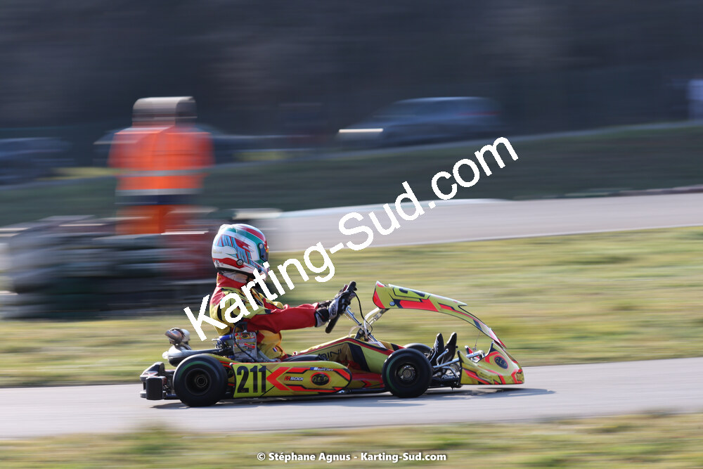 Ethan GIALDINI — 04 & 05/03/2023 : 1ère manche du Championnat du Sud à Alès (photos Stéphane Agnus) 2023 — karting