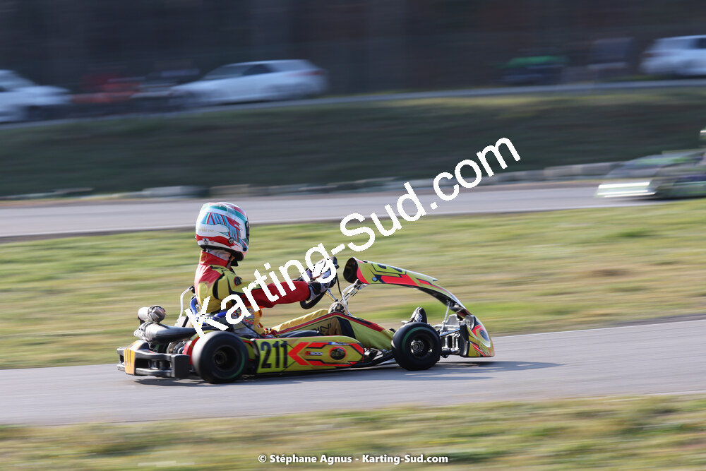 Ethan GIALDINI — 04 & 05/03/2023 : 1ère manche du Championnat du Sud à Alès (photos Stéphane Agnus) 2023 — karting