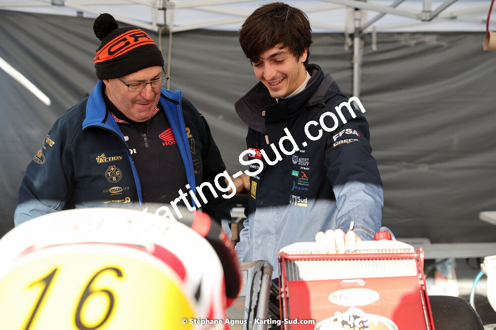 Enzo GUIBBERT, Luc PORTARIES — 04 & 05/03/2023 : 1ère manche du Championnat du Sud à Alès (photos Stéphane Agnus) 2023 — karting