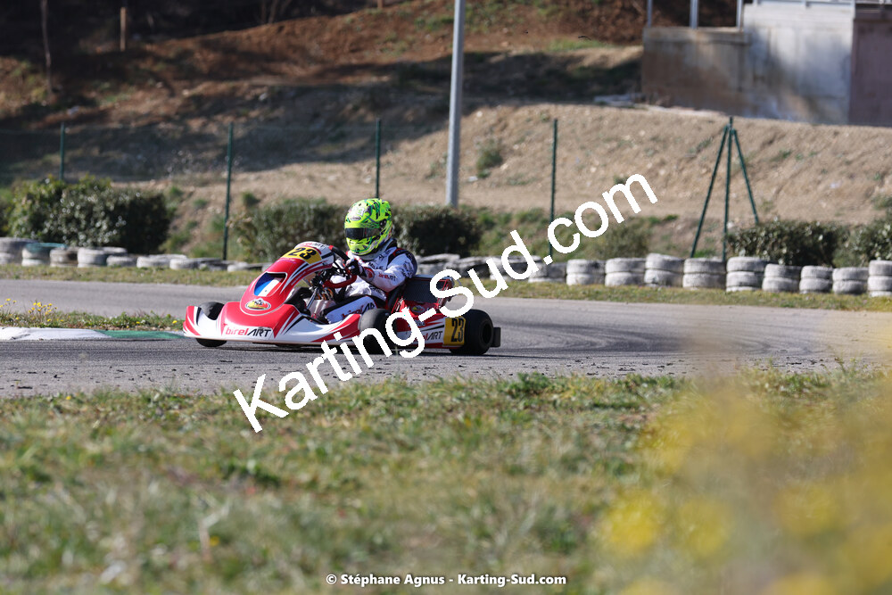 Sacha CATALA — 04 & 05/03/2023 : 1ère manche du Championnat du Sud à Alès (photos Stéphane Agnus) 2023 — karting