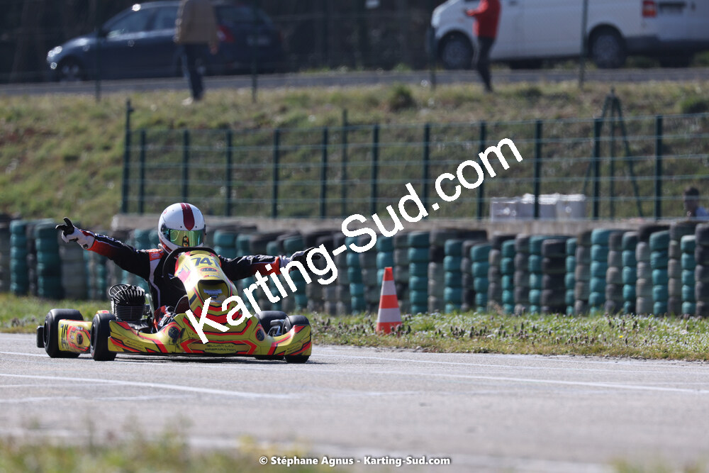 Louka MICHEL — 04 & 05/03/2023 : 1ère manche du Championnat du Sud à Alès (photos Stéphane Agnus) 2023 — karting