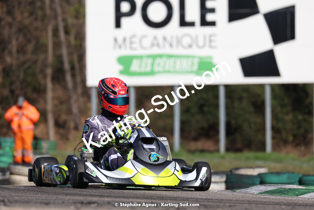 Noam PUJOL — 04 & 05/03/2023 : 1ère manche du Championnat du Sud à Alès (photos Stéphane Agnus) 2023 — karting