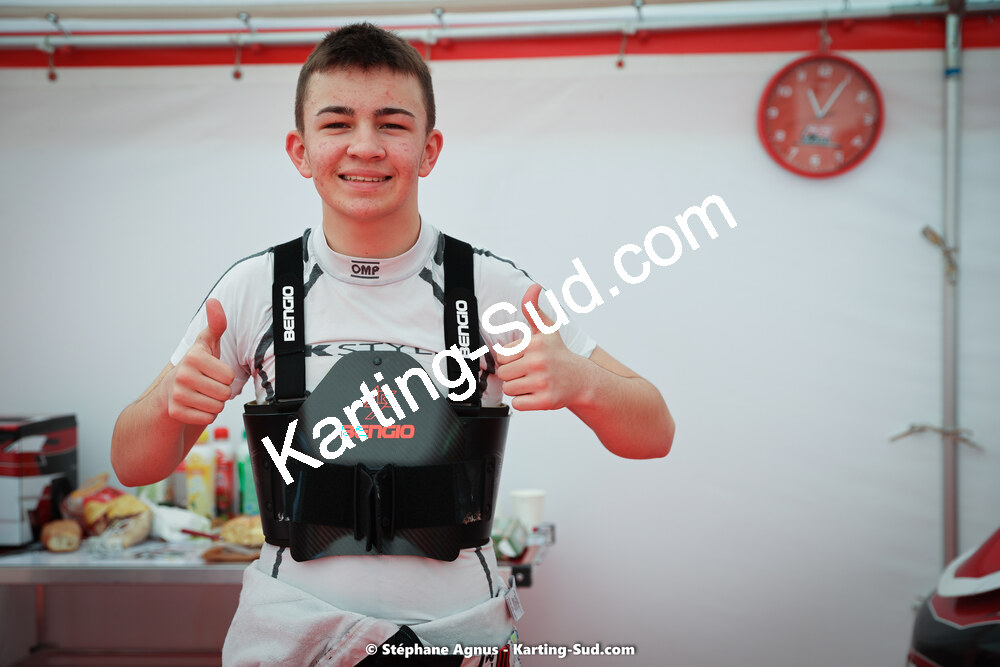 Hugo HERROUIN — 08 & 09/04/2023 : 3ème manche du Championnat du Sud à Fun Kart Brissac (photos Stéphane Agnus) 2023 — karting