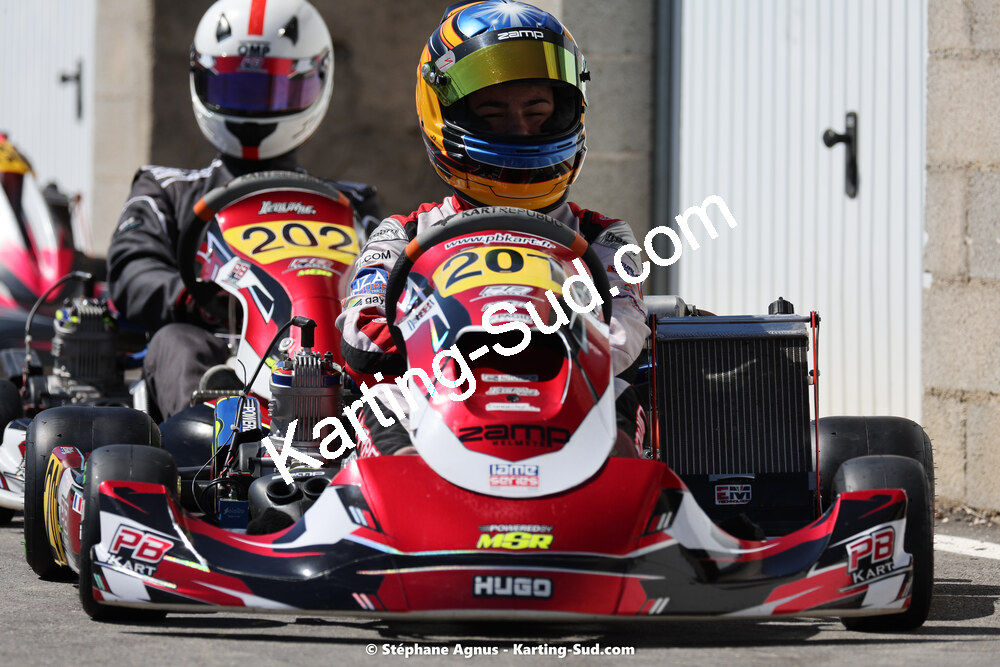 Hugo HERROUIN — 08 & 09/04/2023 : 3ème manche du Championnat du Sud à Fun Kart Brissac (photos Stéphane Agnus) 2023 — karting