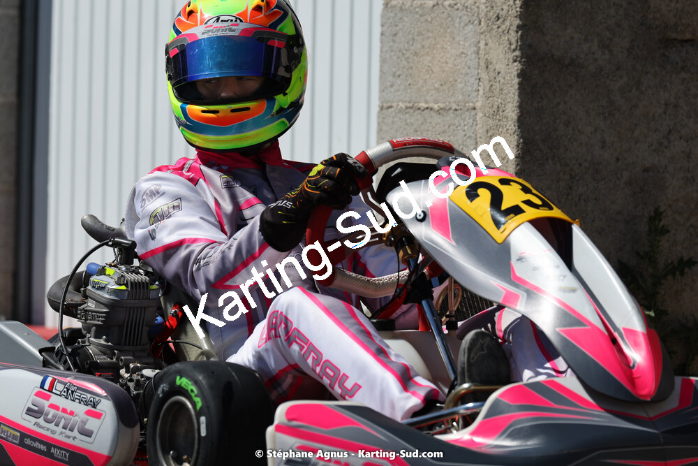 Alan LANFRAY — 08 & 09/04/2023 : 3ème manche du Championnat du Sud à Fun Kart Brissac (photos Stéphane Agnus) 2023 — karting