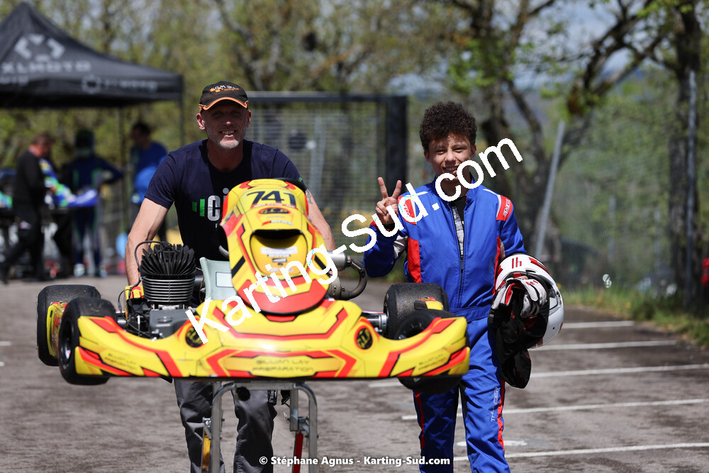 Louka MICHEL — 29 & 30/04/2023 : 4ème manche du Championnat du Sud à Karting Plus Belmont sur Rance (photos Stéphane Agnus) 2023 — karting