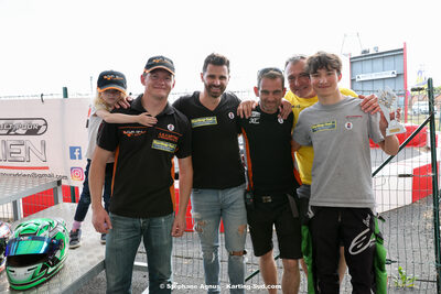 Garry FORTIER, Lionel BETEILLE, Maxime BETEILLE et 2 autres — 08/05/2023 : 6ème endurance Un Baquet pour Adrien à MEGAKART Vias (photos Stéphane Agnus) 2023 — karting