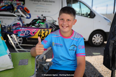 Julien SAINT-ARROMAN — 09/07/2023 : 1ère manche du Challenge Jean-Claude Sanchez à Belmont sur Rance (photos Stéphane Agnus) 2023 — karting