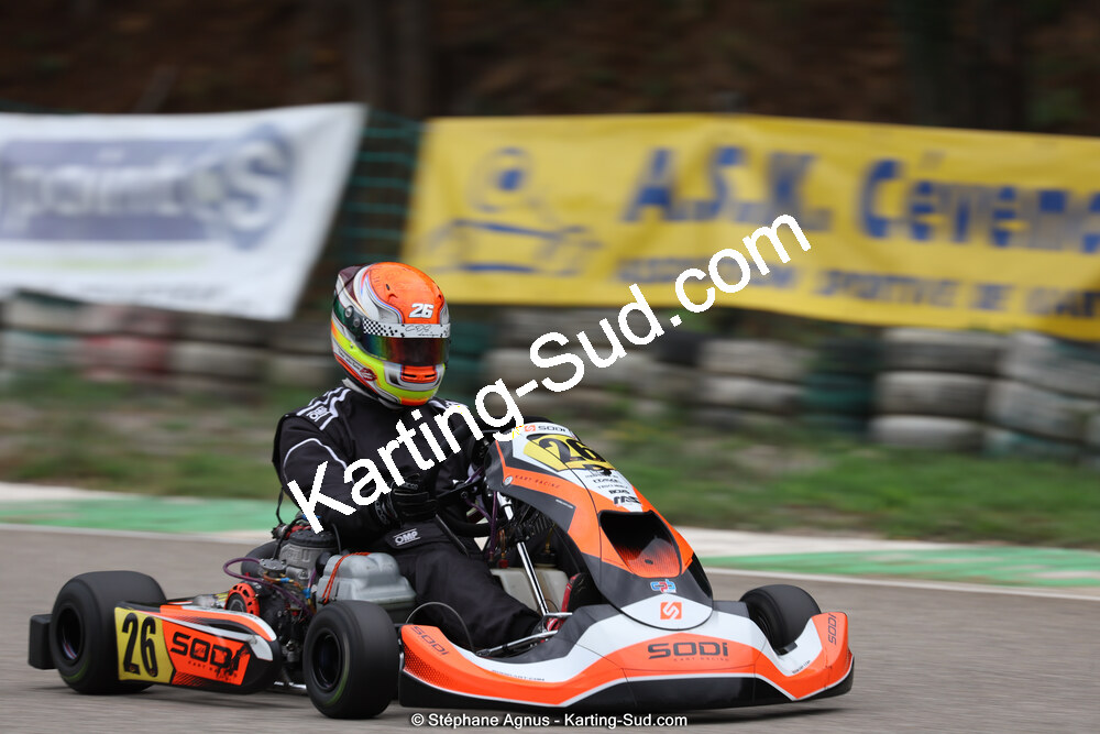 Kévin VACHET-VALAZ — 29/10/2023 : 4ème Trophée Rouveyran Pneus à Alès (photos Stéphane Agnus) 2023 — karting