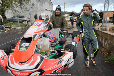 Gaspar SIMON, Ludovic SIMON — 12/11/2023 : Séranne Trophy 2023 au circuit Fun Kart Brissac (photos Stéphane Agnus) 2023 — karting