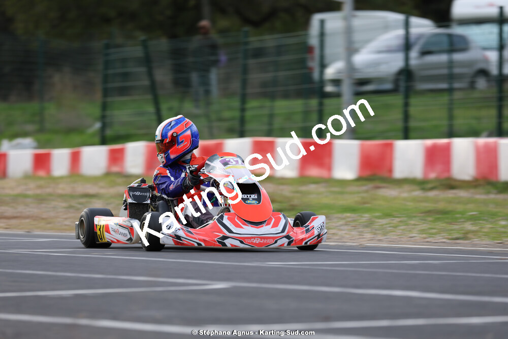 Gaspar SIMON — 12/11/2023 : Séranne Trophy 2023 au circuit Fun Kart Brissac (photos Stéphane Agnus) 2023 — karting