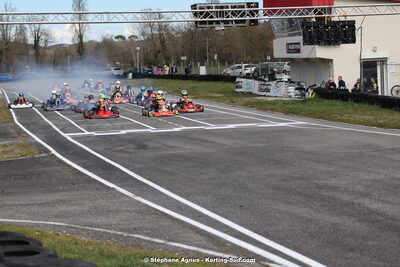 9 & 10/03/2024 : 1ère manche du Championnat du Sud au circuit d’Aigues-Vives (photos Stéphane Agnus) 2024 — karting