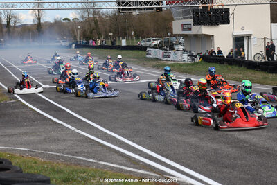 9 & 10/03/2024 : 1ère manche du Championnat du Sud au circuit d’Aigues-Vives (photos Stéphane Agnus) 2024 — karting