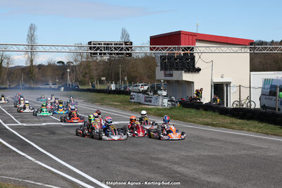 9 & 10/03/2024 : 1ère manche du Championnat du Sud au circuit d’Aigues-Vives (photos Stéphane Agnus) 2024 — karting