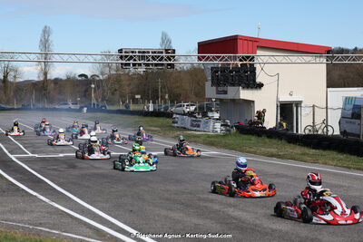 9 & 10/03/2024 : 1ère manche du Championnat du Sud au circuit d’Aigues-Vives (photos Stéphane Agnus) 2024 — karting