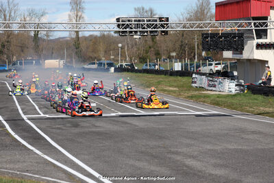9 & 10/03/2024 : 1ère manche du Championnat du Sud au circuit d’Aigues-Vives (photos Stéphane Agnus) 2024 — karting