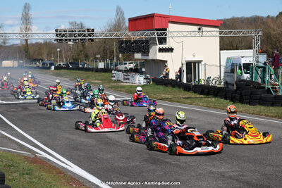 9 & 10/03/2024 : 1ère manche du Championnat du Sud au circuit d’Aigues-Vives (photos Stéphane Agnus) 2024 — karting