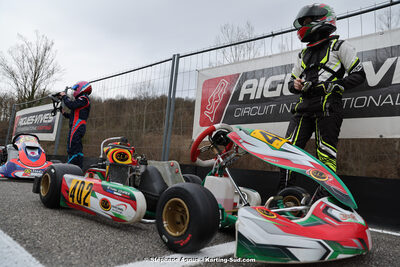 9 & 10/03/2024 : 1ère manche du Championnat du Sud au circuit d’Aigues-Vives (photos Stéphane Agnus) 2024 — karting
