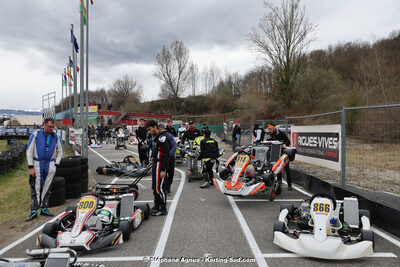 9 & 10/03/2024 : 1ère manche du Championnat du Sud au circuit d’Aigues-Vives (photos Stéphane Agnus) 2024 — karting