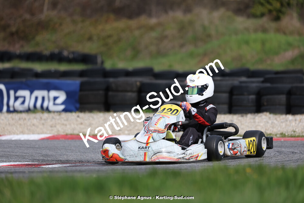 9 & 10/03/2024 : 1ère manche du Championnat du Sud au circuit d’Aigues-Vives (photos Stéphane Agnus) 2024 — karting