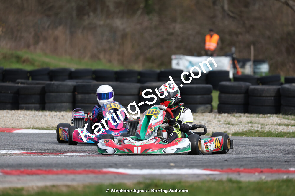 9 & 10/03/2024 : 1ère manche du Championnat du Sud au circuit d’Aigues-Vives (photos Stéphane Agnus) 2024 — karting