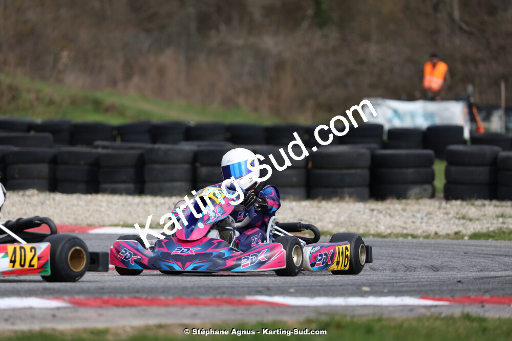 9 & 10/03/2024 : 1ère manche du Championnat du Sud au circuit d’Aigues-Vives (photos Stéphane Agnus) 2024 — karting