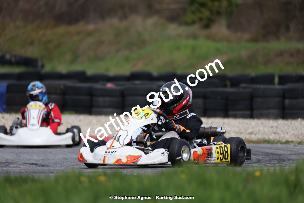 9 & 10/03/2024 : 1ère manche du Championnat du Sud au circuit d’Aigues-Vives (photos Stéphane Agnus) 2024 — karting
