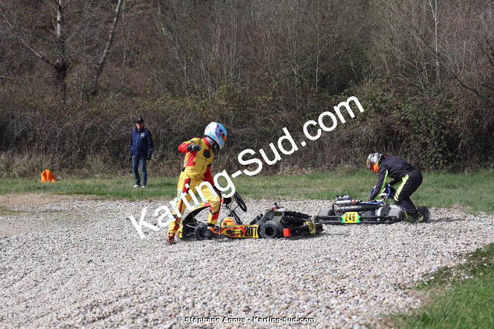 9 & 10/03/2024 : 1ère manche du Championnat du Sud au circuit d’Aigues-Vives (photos Stéphane Agnus) 2024 — karting
