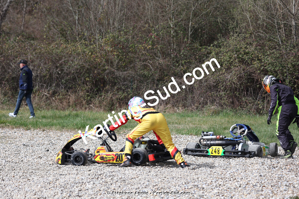 9 & 10/03/2024 : 1ère manche du Championnat du Sud au circuit d’Aigues-Vives (photos Stéphane Agnus) 2024 — karting