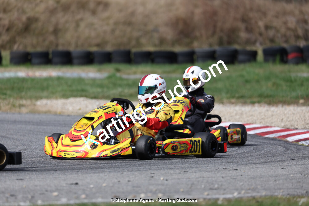 9 & 10/03/2024 : 1ère manche du Championnat du Sud au circuit d’Aigues-Vives (photos Stéphane Agnus) 2024 — karting