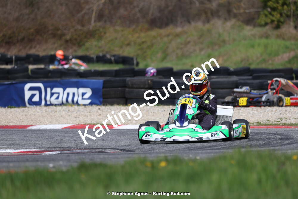 9 & 10/03/2024 : 1ère manche du Championnat du Sud au circuit d’Aigues-Vives (photos Stéphane Agnus) 2024 — karting