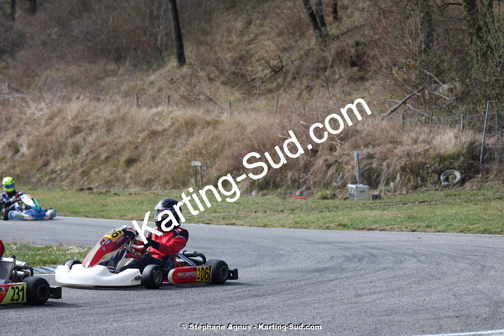 9 & 10/03/2024 : 1ère manche du Championnat du Sud au circuit d’Aigues-Vives (photos Stéphane Agnus) 2024 — karting