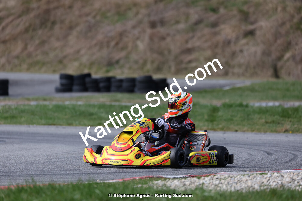 9 & 10/03/2024 : 1ère manche du Championnat du Sud au circuit d’Aigues-Vives (photos Stéphane Agnus) 2024 — karting
