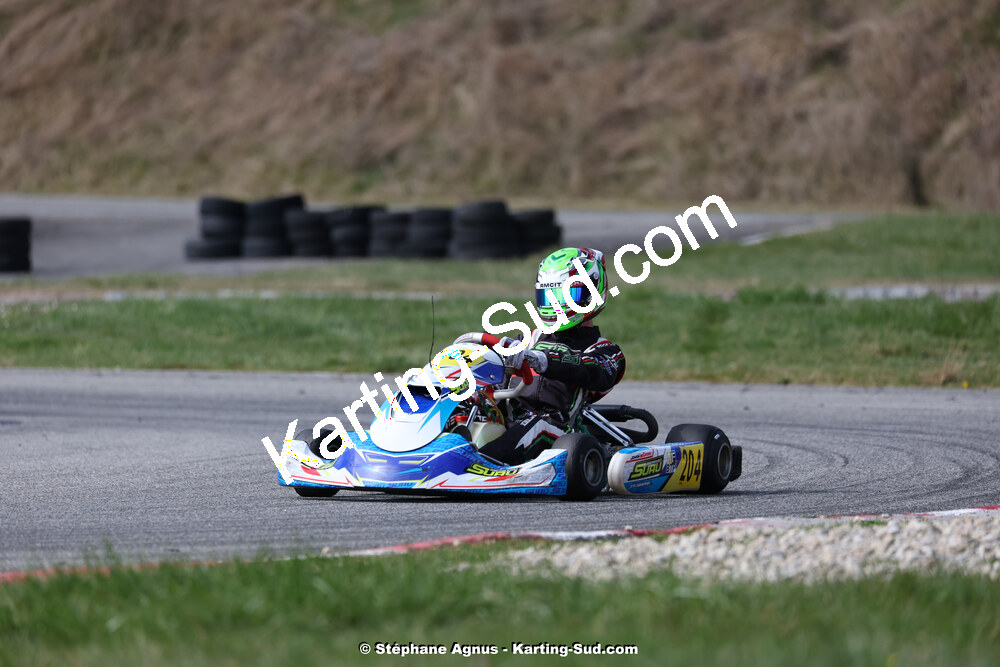 9 & 10/03/2024 : 1ère manche du Championnat du Sud au circuit d’Aigues-Vives (photos Stéphane Agnus) 2024 — karting