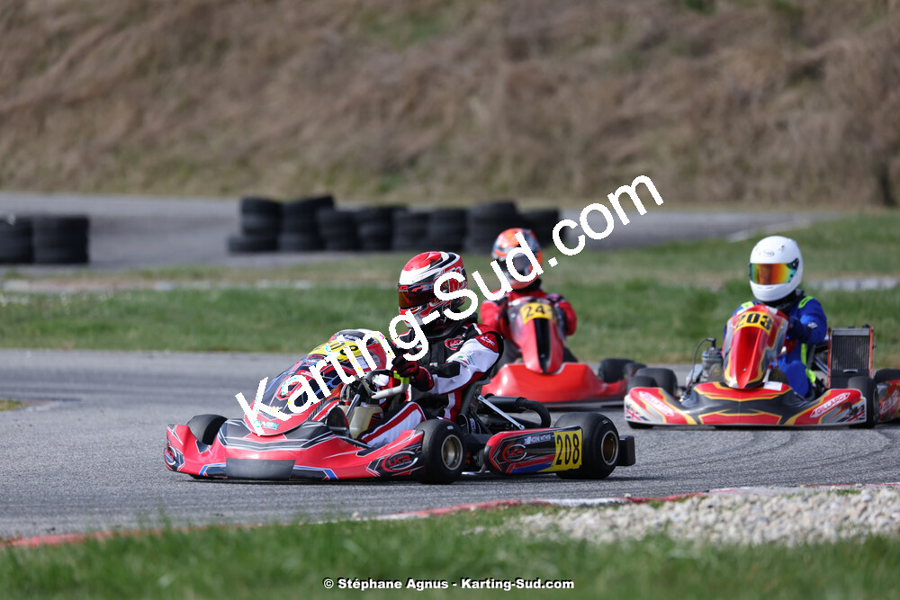 9 & 10/03/2024 : 1ère manche du Championnat du Sud au circuit d’Aigues-Vives (photos Stéphane Agnus) 2024 — karting