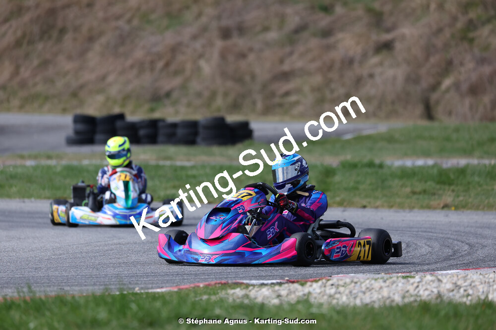 9 & 10/03/2024 : 1ère manche du Championnat du Sud au circuit d’Aigues-Vives (photos Stéphane Agnus) 2024 — karting