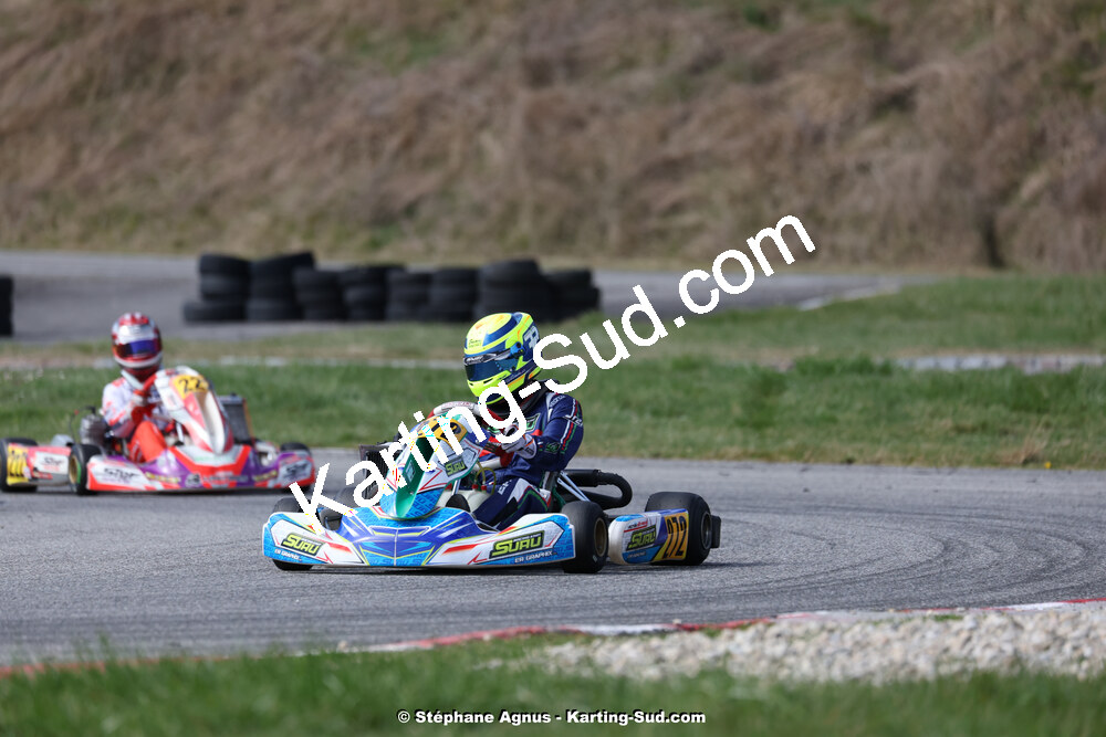 9 & 10/03/2024 : 1ère manche du Championnat du Sud au circuit d’Aigues-Vives (photos Stéphane Agnus) 2024 — karting