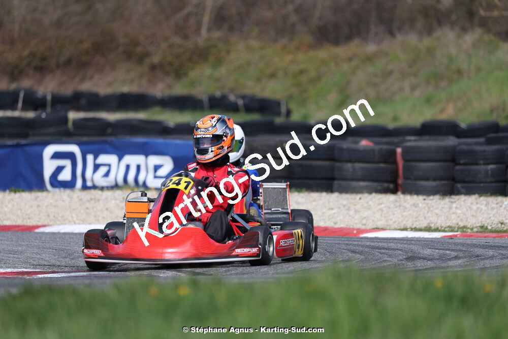 9 & 10/03/2024 : 1ère manche du Championnat du Sud au circuit d’Aigues-Vives (photos Stéphane Agnus) 2024 — karting